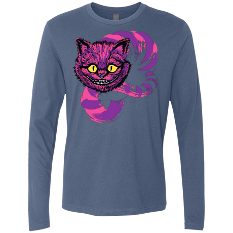 T-Shirts Indigo / Small Grinning Like A Cheshire Cat 2 Men's Premium Long Sleeve