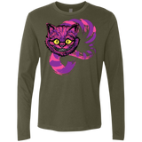 T-Shirts Military Green / Small Grinning Like A Cheshire Cat 2 Men's Premium Long Sleeve