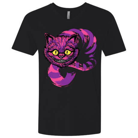 T-Shirts Black / X-Small Grinning Like A Cheshire Cat 2 Men's Premium V-Neck