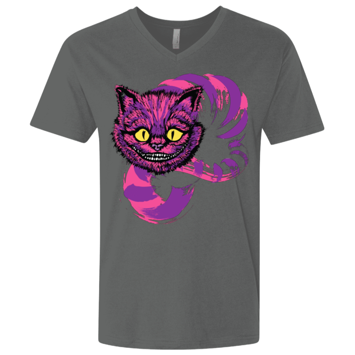 T-Shirts Heavy Metal / X-Small Grinning Like A Cheshire Cat 2 Men's Premium V-Neck