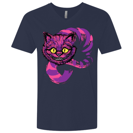 T-Shirts Midnight Navy / X-Small Grinning Like A Cheshire Cat 2 Men's Premium V-Neck