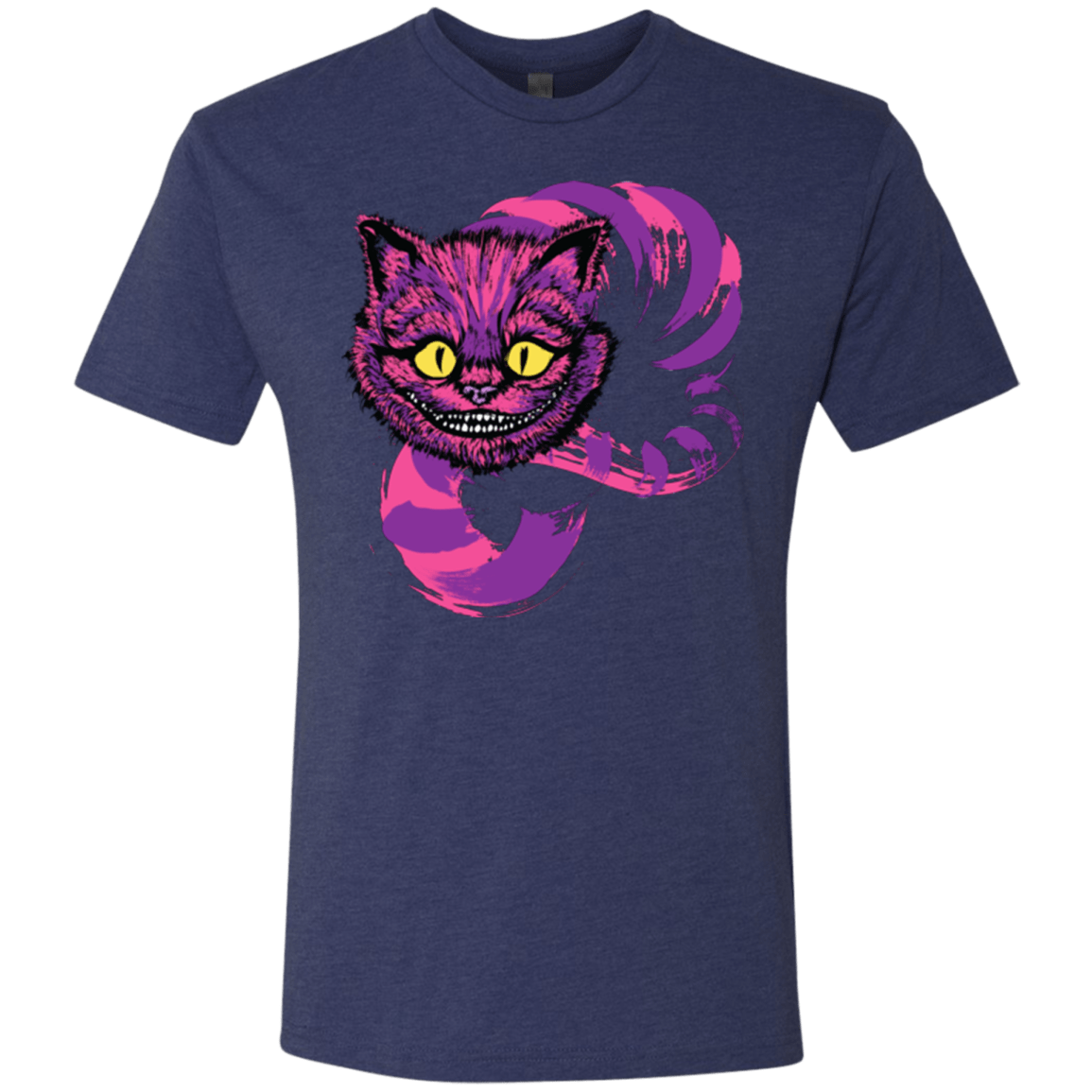 T-Shirts Vintage Navy / Small Grinning Like A Cheshire Cat 2 Men's Triblend T-Shirt