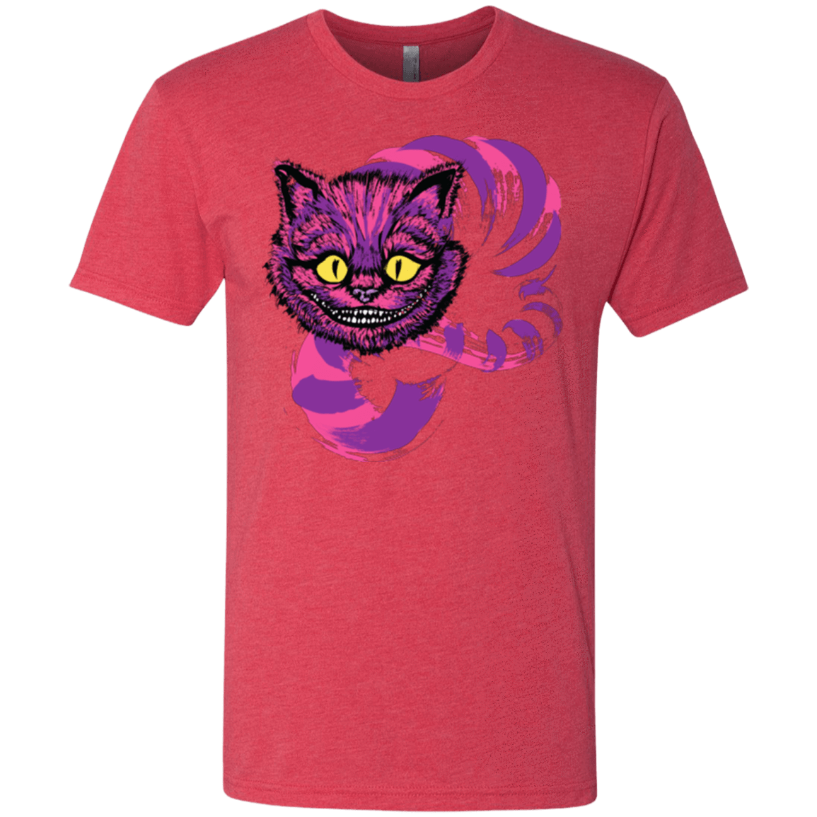 T-Shirts Vintage Red / Small Grinning Like A Cheshire Cat 2 Men's Triblend T-Shirt