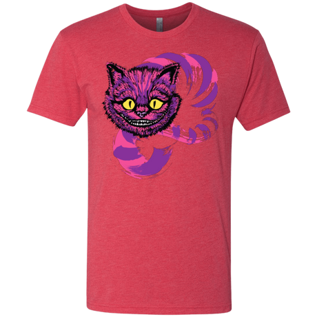 T-Shirts Vintage Red / Small Grinning Like A Cheshire Cat 2 Men's Triblend T-Shirt