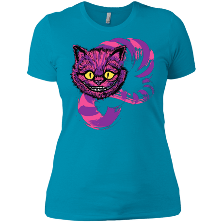 T-Shirts Turquoise / X-Small Grinning Like A Cheshire Cat 2 Women's Premium T-Shirt