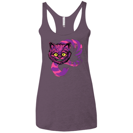 T-Shirts Vintage Purple / X-Small Grinning Like A Cheshire Cat 2 Women's Triblend Racerback Tank