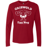 T-Shirts Cardinal / Small Griswold Christmas Egg Nog Men's Premium Long Sleeve