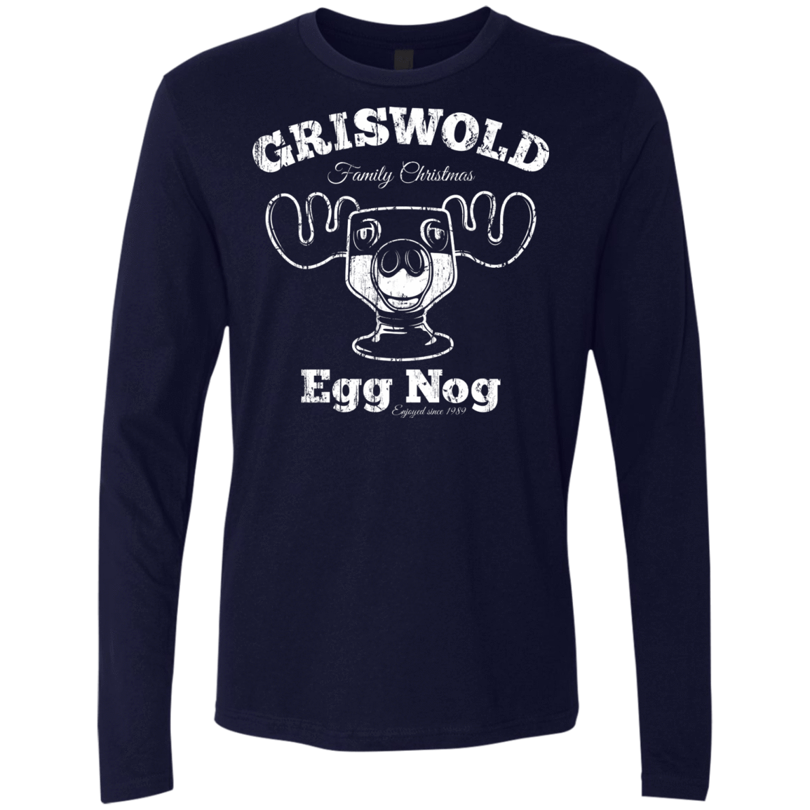 T-Shirts Midnight Navy / Small Griswold Christmas Egg Nog Men's Premium Long Sleeve