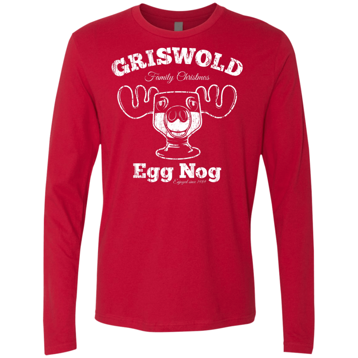 T-Shirts Red / Small Griswold Christmas Egg Nog Men's Premium Long Sleeve
