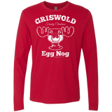 T-Shirts Red / Small Griswold Christmas Egg Nog Men's Premium Long Sleeve