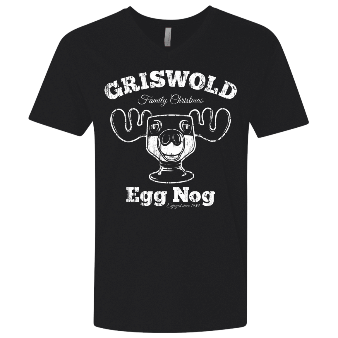 T-Shirts Black / X-Small Griswold Christmas Egg Nog Men's Premium V-Neck