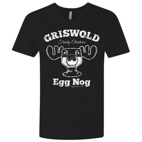 T-Shirts Black / X-Small Griswold Christmas Egg Nog Men's Premium V-Neck