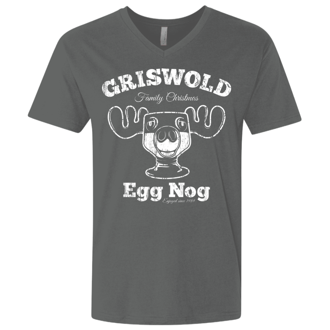 T-Shirts Heavy Metal / X-Small Griswold Christmas Egg Nog Men's Premium V-Neck