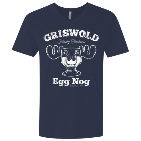 T-Shirts Midnight Navy / X-Small Griswold Christmas Egg Nog Men's Premium V-Neck