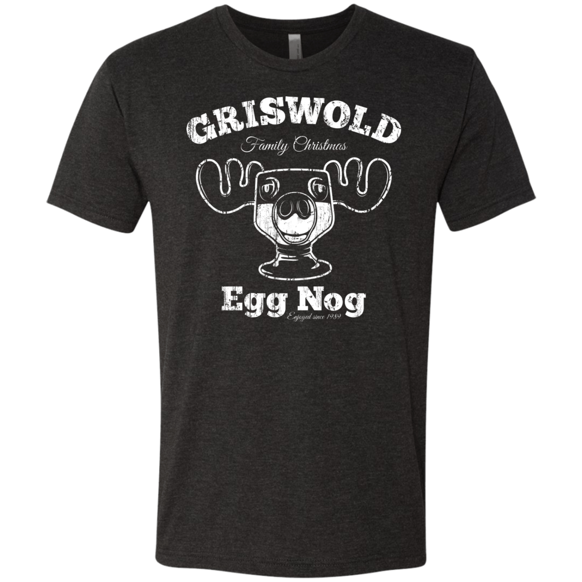 T-Shirts Vintage Black / Small Griswold Christmas Egg Nog Men's Triblend T-Shirt