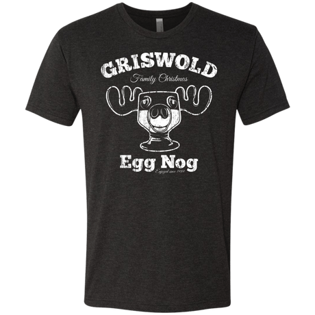 T-Shirts Vintage Black / Small Griswold Christmas Egg Nog Men's Triblend T-Shirt