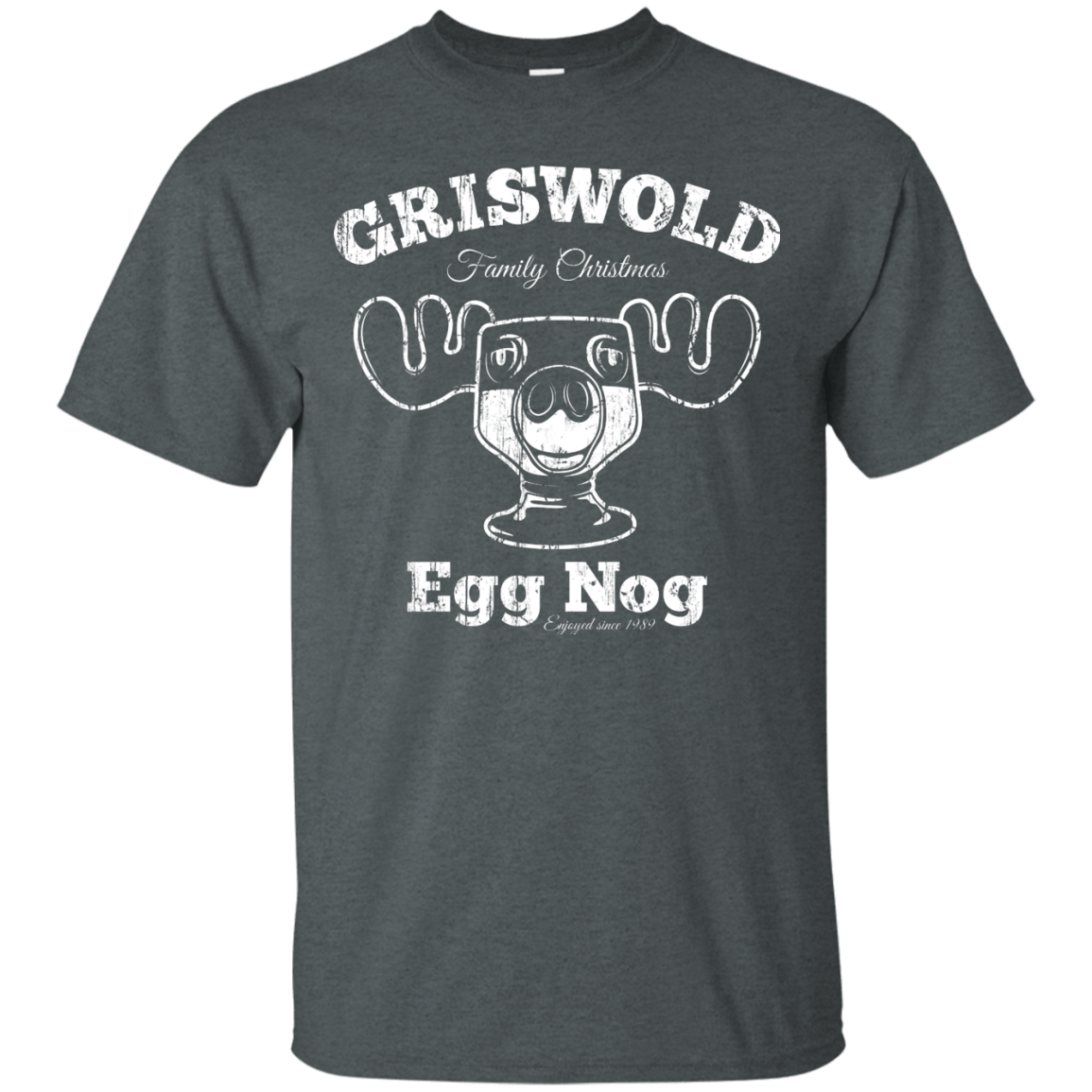 T-Shirts Dark Heather / Small Griswold Christmas Egg Nog T-Shirt