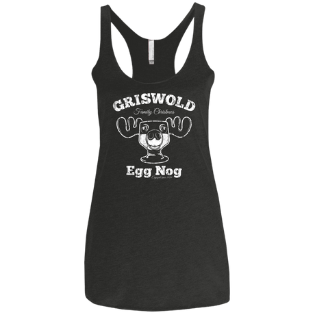 T-Shirts Vintage Black / X-Small Griswold Christmas Egg Nog Women's Triblend Racerback Tank