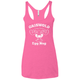 T-Shirts Vintage Pink / X-Small Griswold Christmas Egg Nog Women's Triblend Racerback Tank