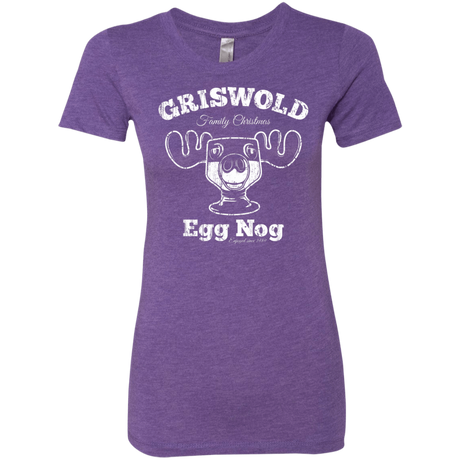 T-Shirts Purple Rush / Small Griswold Christmas Egg Nog Women's Triblend T-Shirt