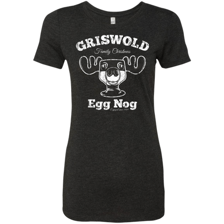 T-Shirts Vintage Black / Small Griswold Christmas Egg Nog Women's Triblend T-Shirt