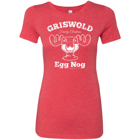T-Shirts Vintage Red / Small Griswold Christmas Egg Nog Women's Triblend T-Shirt