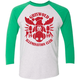 T-Shirts Heather White/Envy / X-Small Griswold Illumination Club Triblend 3/4 Sleeve