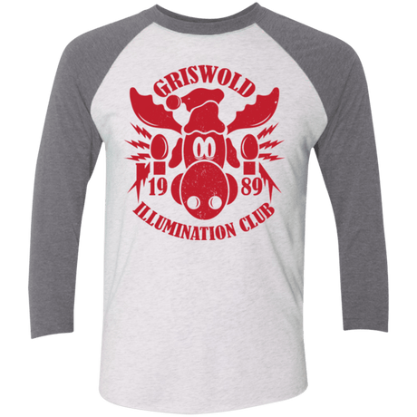 T-Shirts Heather White/Premium Heather / X-Small Griswold Illumination Club Triblend 3/4 Sleeve