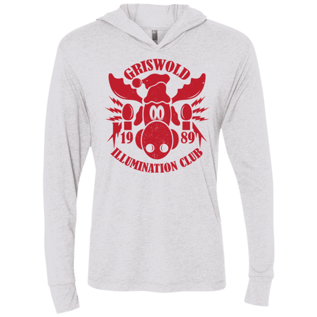 T-Shirts Heather White / X-Small Griswold Illumination Club Triblend Long Sleeve Hoodie Tee