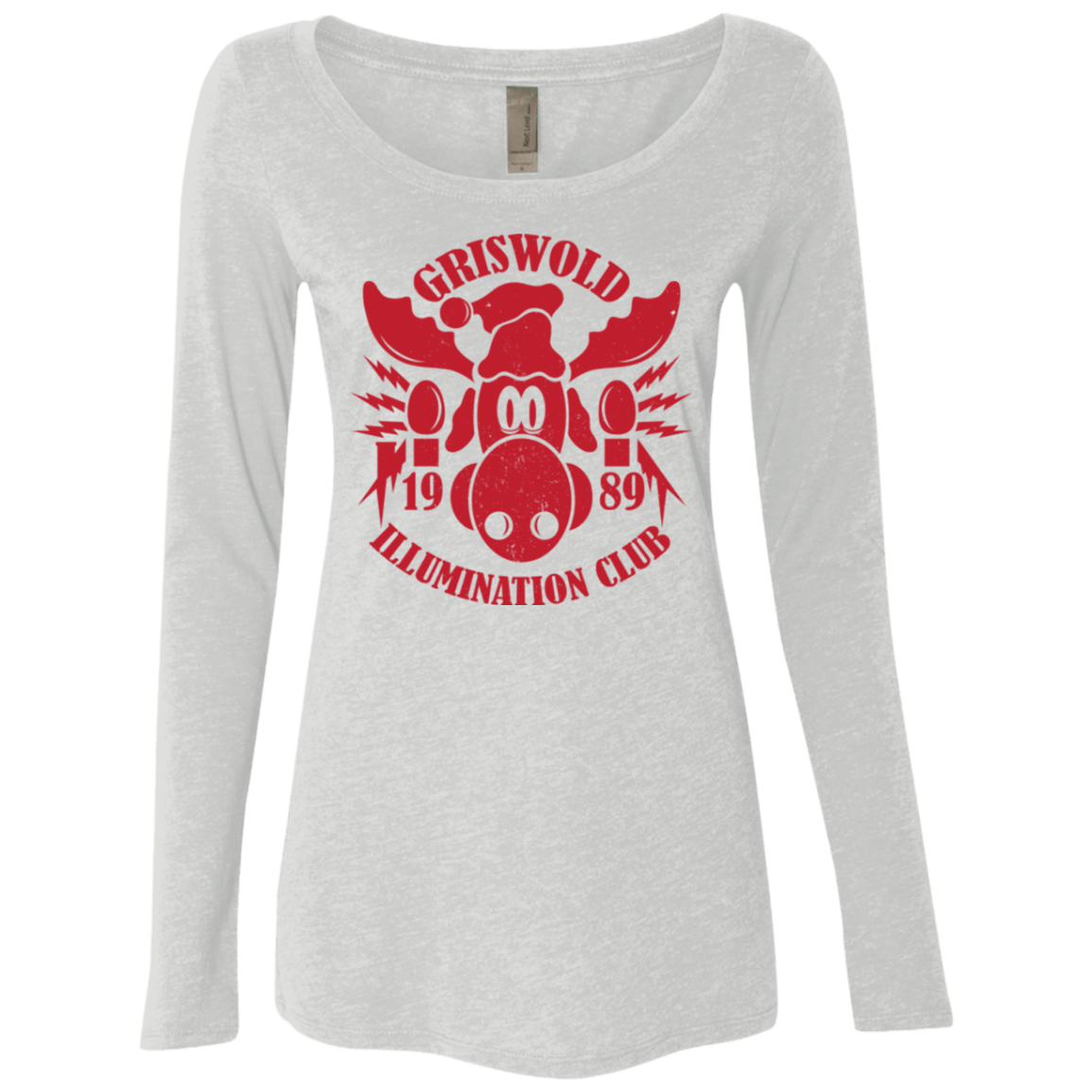 T-Shirts Heather White / Small Griswold Illumination Club Women's Triblend Long Sleeve Shirt