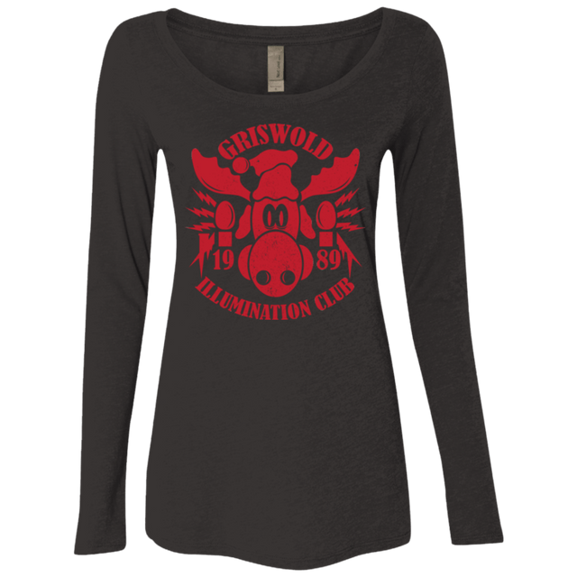 T-Shirts Vintage Black / Small Griswold Illumination Club Women's Triblend Long Sleeve Shirt