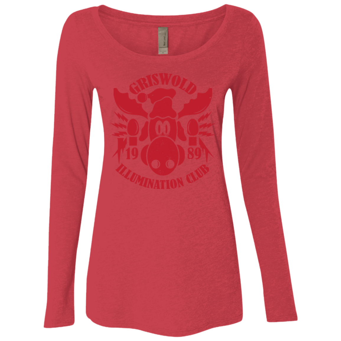 T-Shirts Vintage Red / Small Griswold Illumination Club Women's Triblend Long Sleeve Shirt