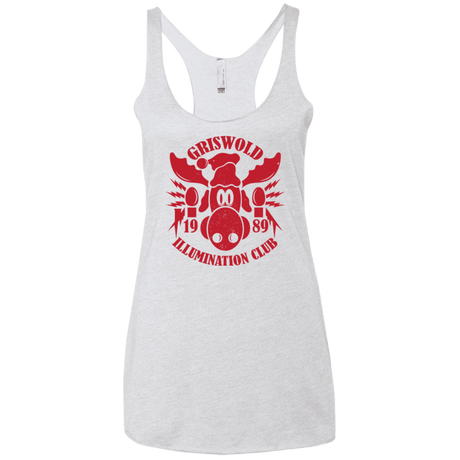 T-Shirts Heather White / X-Small Griswold Illumination Club Women's Triblend Racerback Tank