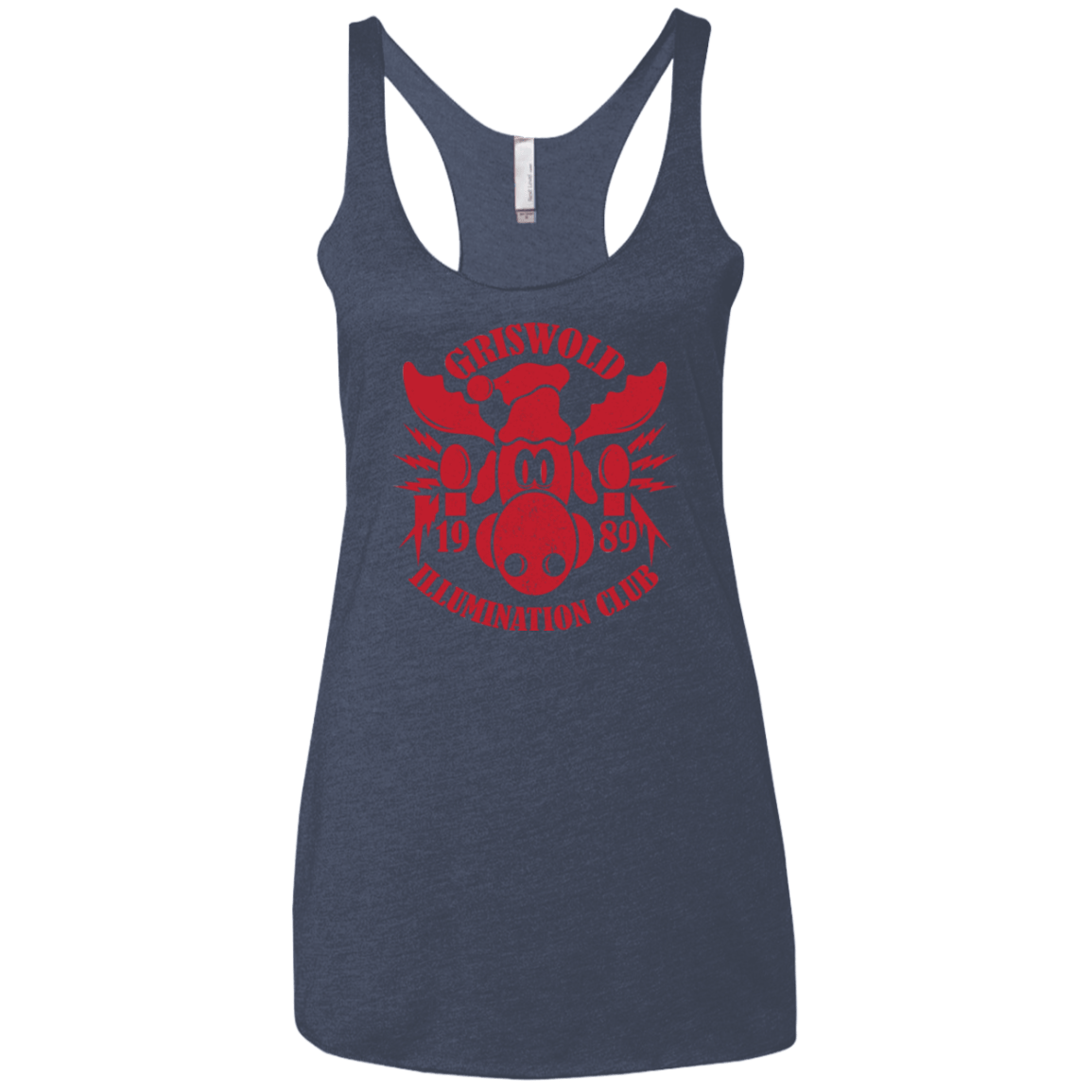 T-Shirts Vintage Navy / X-Small Griswold Illumination Club Women's Triblend Racerback Tank