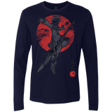 T-Shirts Midnight Navy / S Grizzly Sloth Men's Premium Long Sleeve