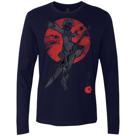 T-Shirts Midnight Navy / S Grizzly Sloth Men's Premium Long Sleeve