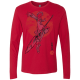 T-Shirts Red / S Grizzly Sloth Men's Premium Long Sleeve