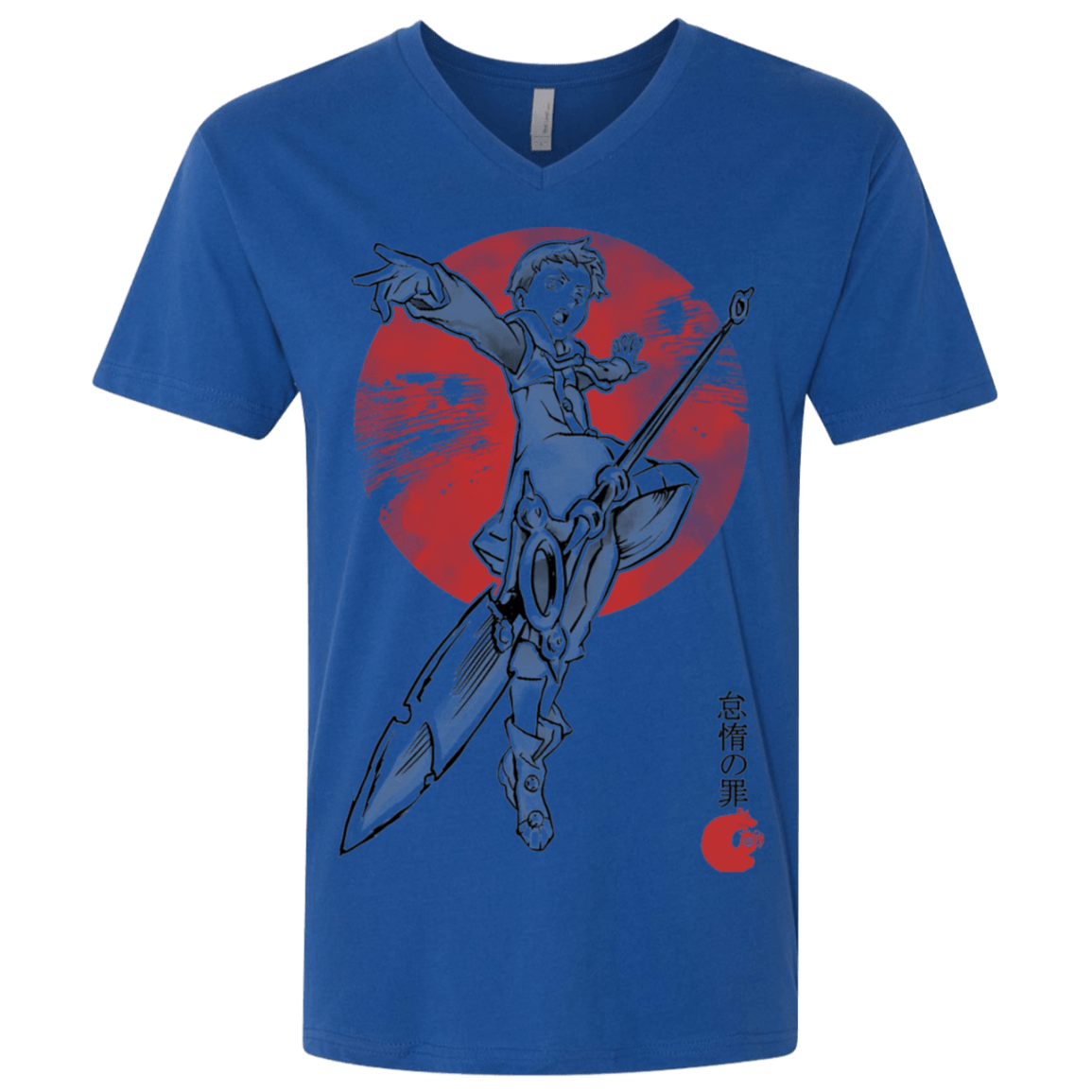 T-Shirts Royal / X-Small Grizzly Sloth Men's Premium V-Neck