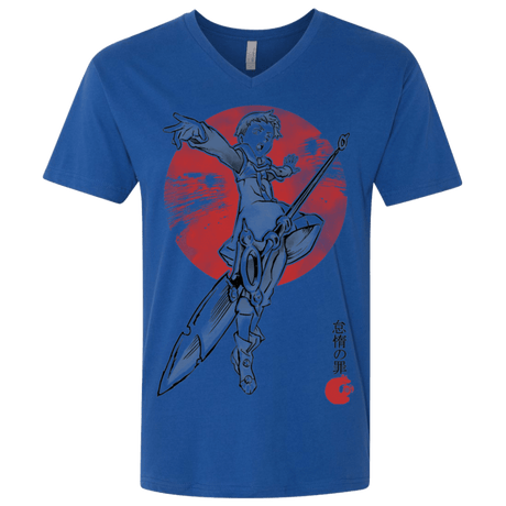 T-Shirts Royal / X-Small Grizzly Sloth Men's Premium V-Neck