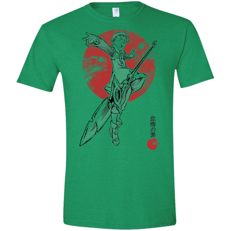 T-Shirts Heather Irish Green / S Grizzly Sloth Men's Semi-Fitted Softstyle