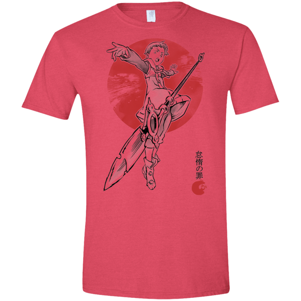 T-Shirts Heather Red / S Grizzly Sloth Men's Semi-Fitted Softstyle