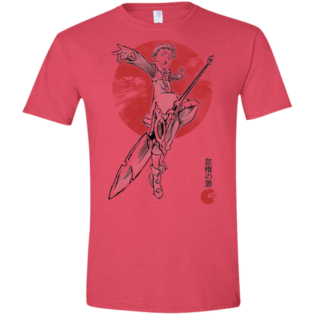 T-Shirts Heather Red / S Grizzly Sloth Men's Semi-Fitted Softstyle