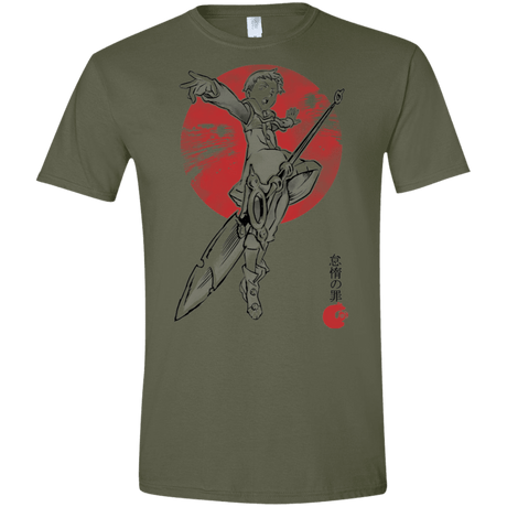 T-Shirts Military Green / S Grizzly Sloth Men's Semi-Fitted Softstyle