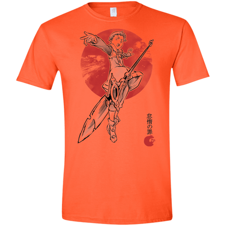 T-Shirts Orange / S Grizzly Sloth Men's Semi-Fitted Softstyle