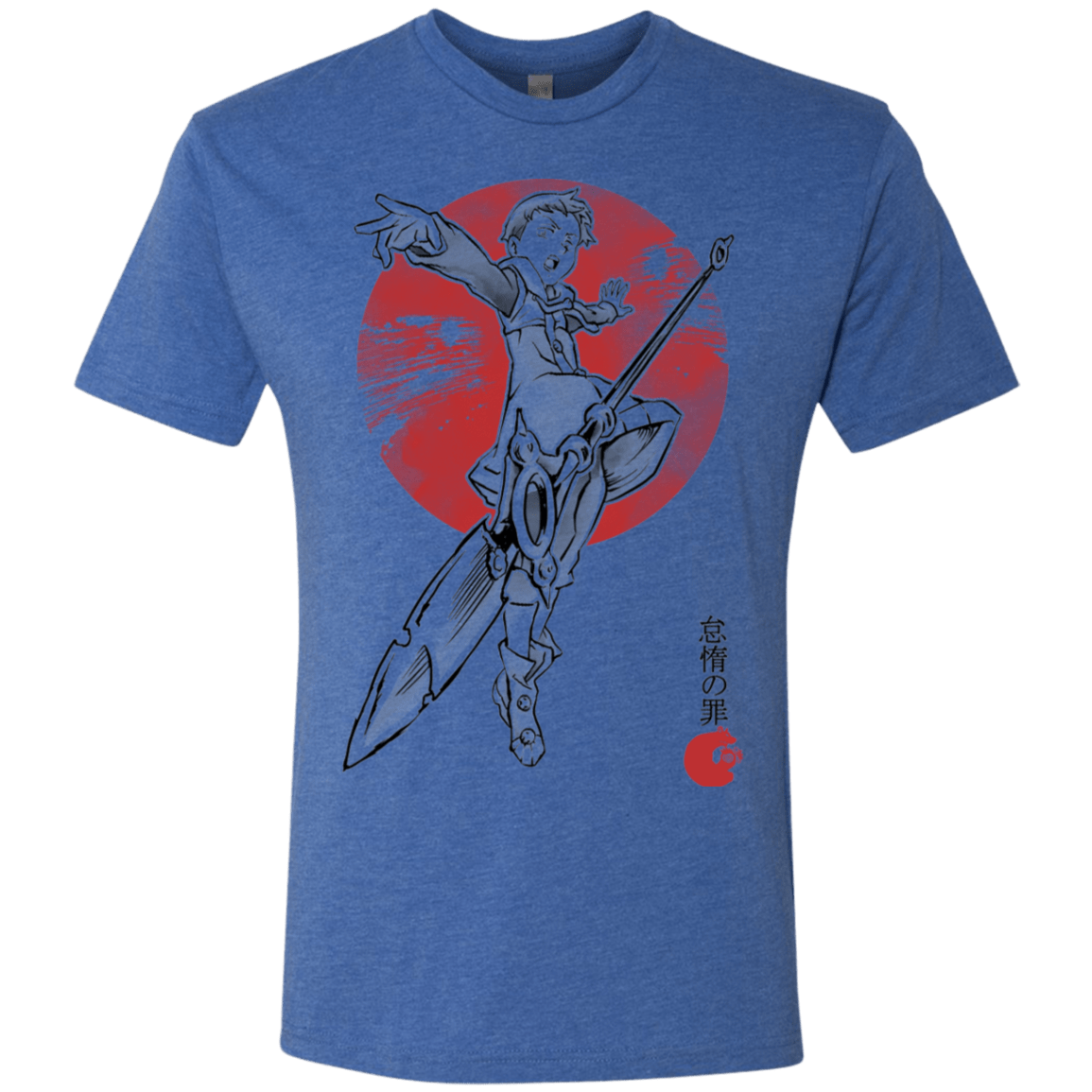 T-Shirts Vintage Royal / S Grizzly Sloth Men's Triblend T-Shirt