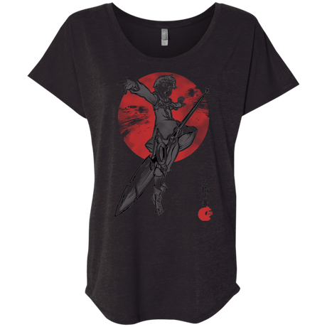 T-Shirts Vintage Black / X-Small Grizzly Sloth Triblend Dolman Sleeve