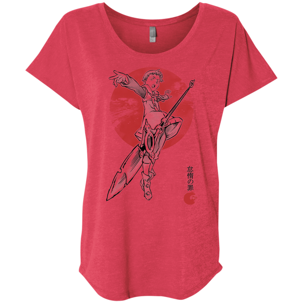 T-Shirts Vintage Red / X-Small Grizzly Sloth Triblend Dolman Sleeve