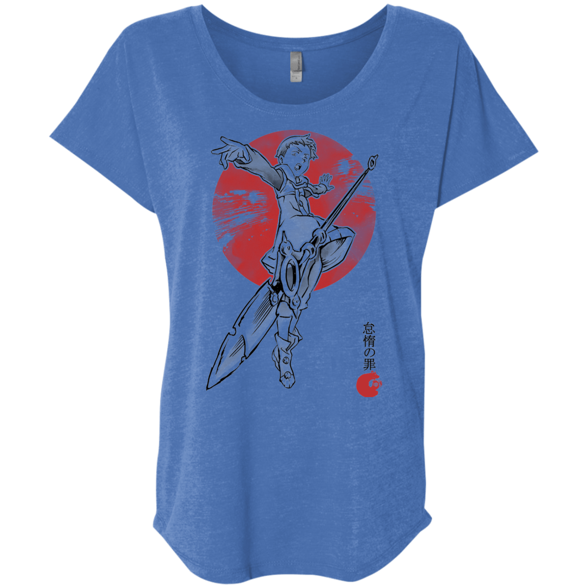 T-Shirts Vintage Royal / X-Small Grizzly Sloth Triblend Dolman Sleeve