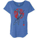 T-Shirts Vintage Royal / X-Small Grizzly Sloth Triblend Dolman Sleeve