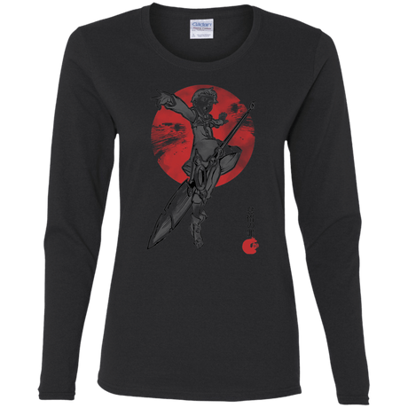 T-Shirts Black / S Grizzly Sloth Women's Long Sleeve T-Shirt